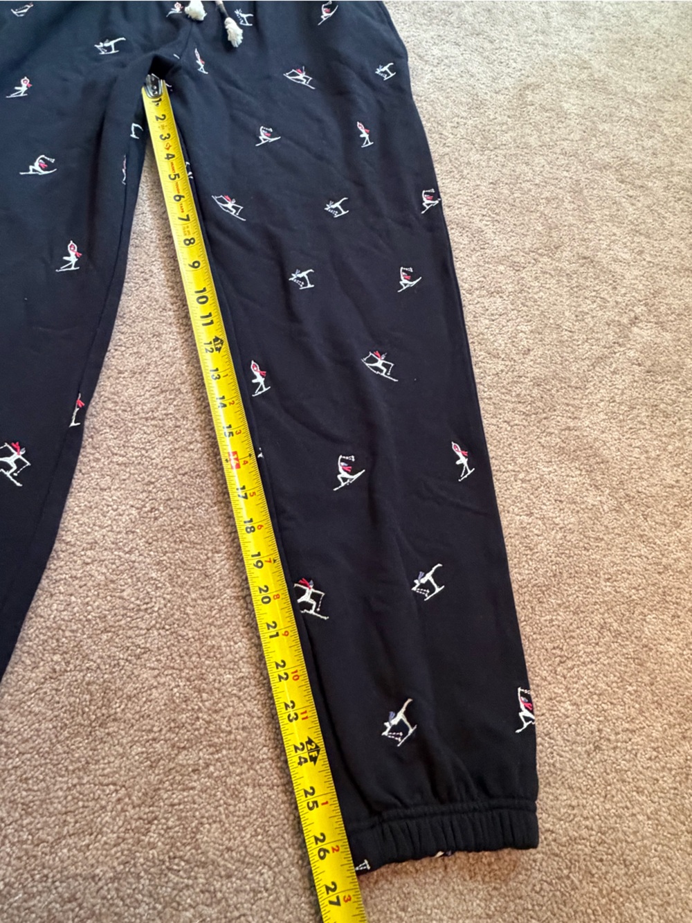 Small spiritual gangster namaski Hudson sweatpants joggers black embroidered ski - Picture 12 of 13